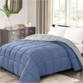 Homelike Moment Comforters Queen Size - Blue Duvet Insert Down Alternative Bed Queen Comforter