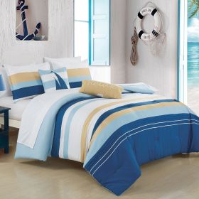 Sailboat 9 Pieces Comforter Set (size: CALKING)