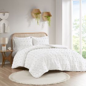 King/Cal King Clip Jacquard Comforter Set (Color: as Pic)
