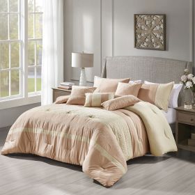 Shadha 7 Pieces Comforter Set (size: QUEEN)